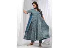 Stylish Cotton Anarkali Suit with Dupatta 2026 for Women at JOVI Fashion India